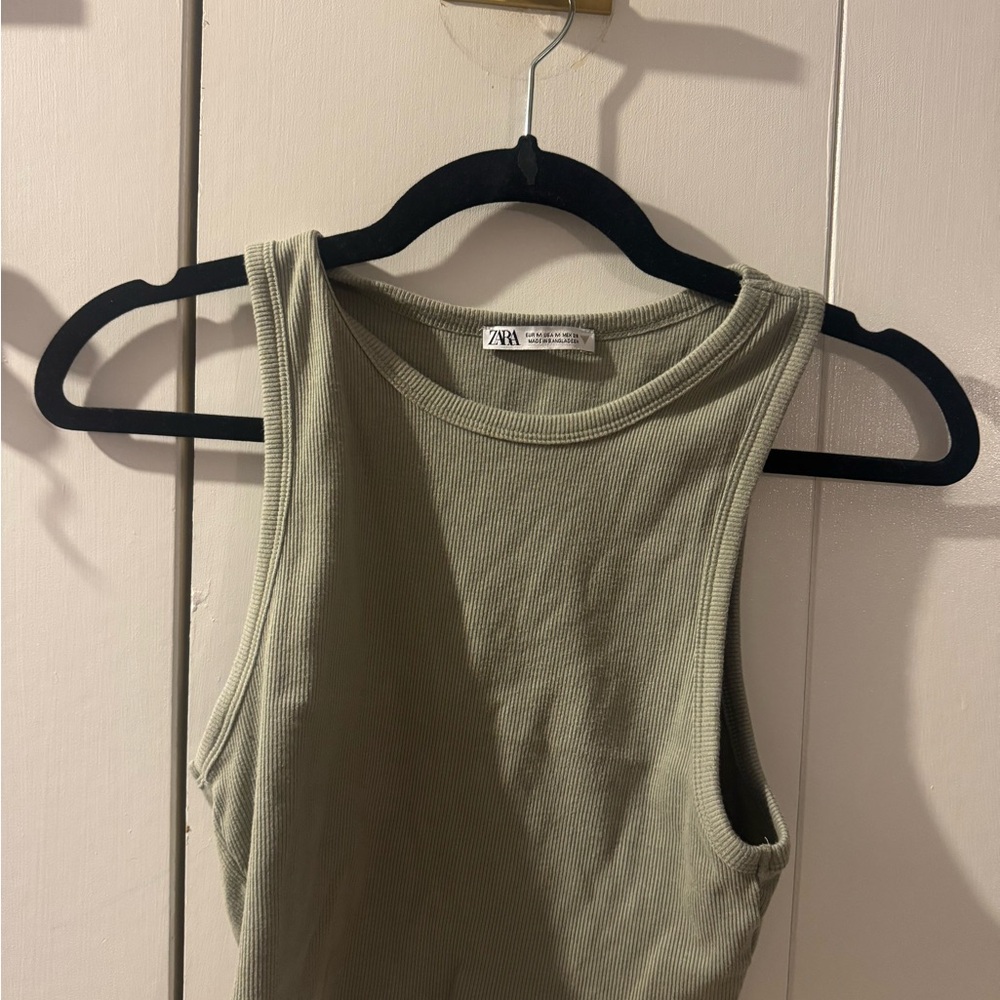Zara Sage Green Women's Tank Top